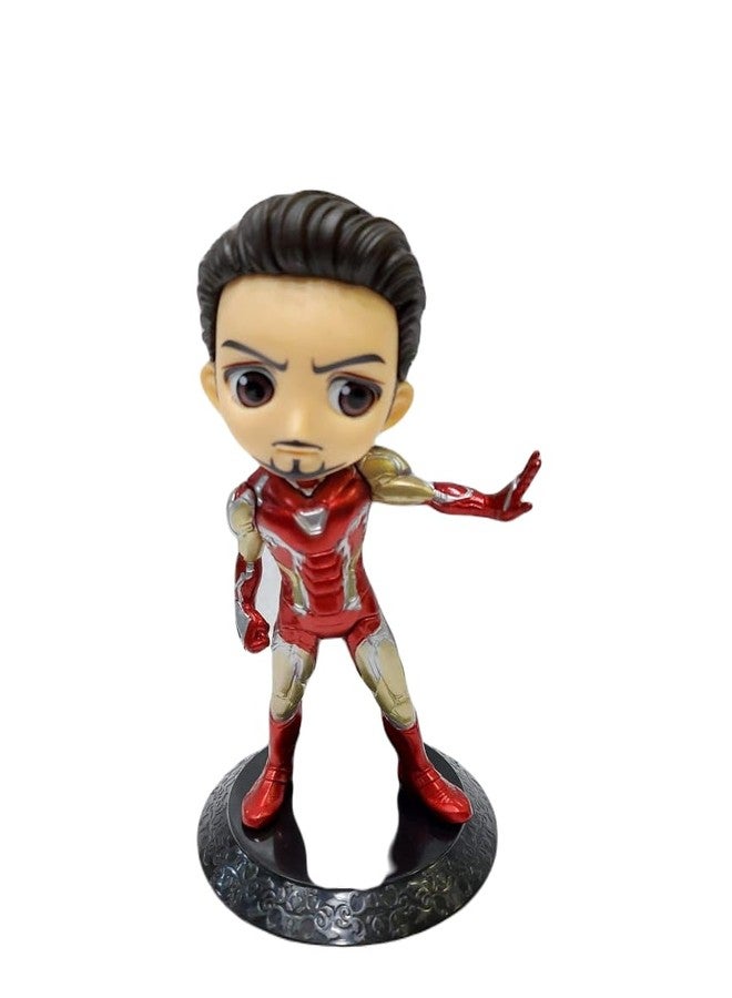 سلسلة مفاتيح مميزة على شكل مجسم شخصية الرجل الحديدي، 15 سم، أحمر وذهبي